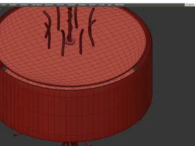 CEILING GOLD SCULPTURE chelsom Low-poly 3D model