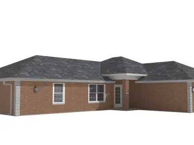 House-024 Low Poly 3D model