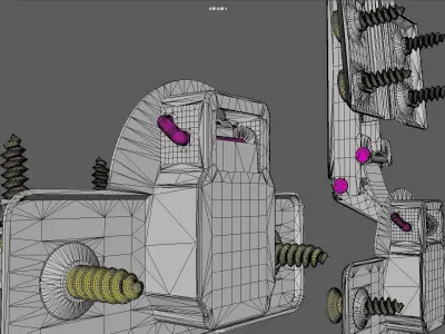 Cabinet hinge 3D model Free 3D model