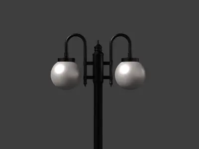street lamp Low-poly 3D model