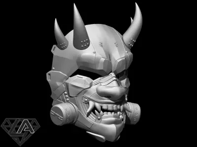 SCI-FI ONI ANTIGAS CUSTOM MASK 3D print model