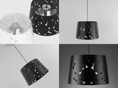 Trama pendant lamp 3D model