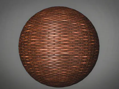 Stylized Wicker 4k Material Texture