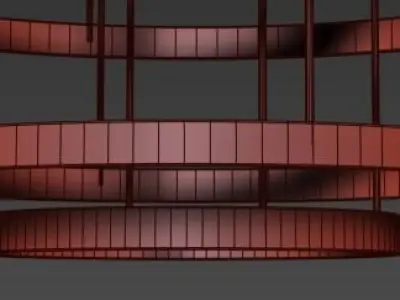 Dimore Studio Chandelier of layered bands 3D model