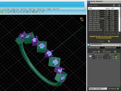 Light Minimalist Diamond Ring 3D print model