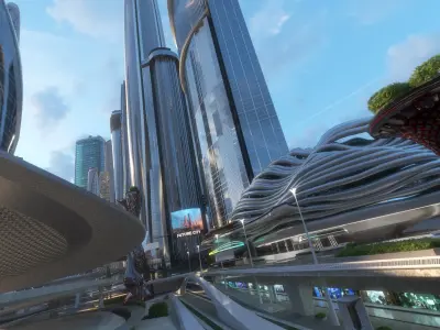 Central Business District. Future City. Next Part 3 3D model