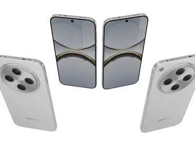 Oppo Find X8 Floating Light White 3D model