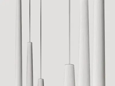 Puraluce Flute Pendant Lamps 3D model