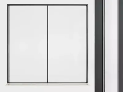 Panoramic glazing Stained glass 57 Low-poly 3D model