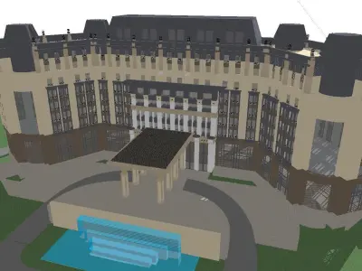 vacation spot-Resort-Fashion Leisure Hotel-0194 3D model