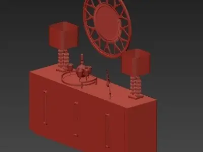 chest of drawers 36 3D model