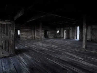 MEDIEVAL INDUSTRIAL HOUSE TAVERN INN VILLAGE FARM HUT COLLECTION 3D Model Pack