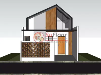 House 7x6m code 553 - Sketchup 3D model 3D model 3D model