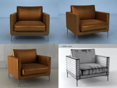 Divina Standard Lounge Chair 3D model