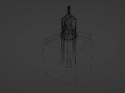 sci fi lamp burner 3D model