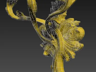 vintage wall lamp 7 Low-poly 3D model