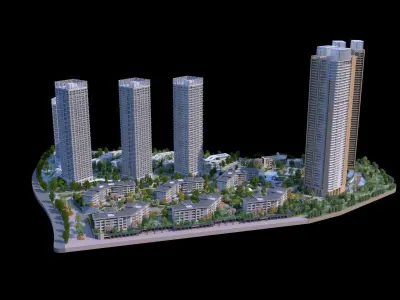 Shenzhen Merchants Shuangxi Garden 3D model