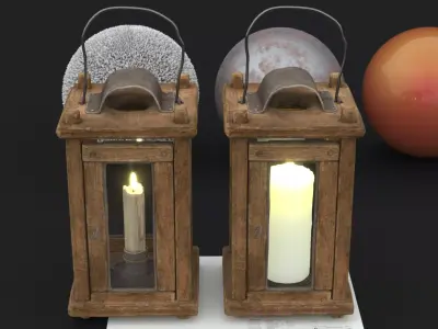 NORDSK IVAN WOODEN LANTERN 2025 3D model