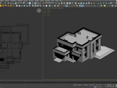 Modern house V95 3D model