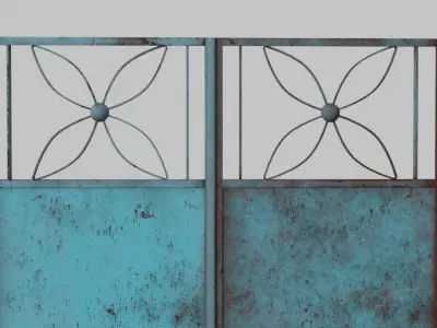 Old Iraqi door 3D model