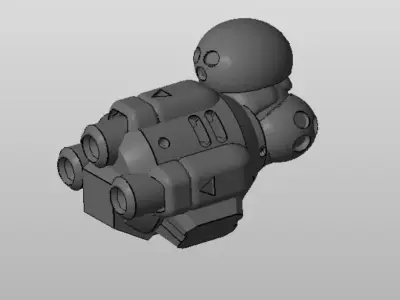 CHIBI-TECH SD - TRIDENT ARM B - C         3D print model