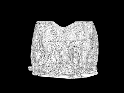 Fabric Cover 20 Low-poly 3D model