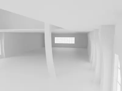 Concept space interior empty room 3 Low-poly 3D model