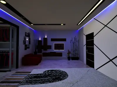 Bedroom Design 3D Model  3D model