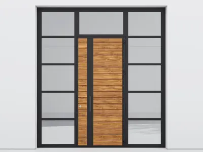 Aluminium door 65 3D model