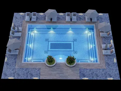 Swimming Pool 11 3D model