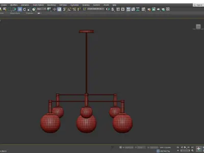 CORDOVA CHANDELIER Low-poly 3D model
