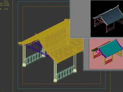 Game Building - Gazebo 2709 3D model