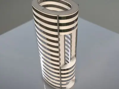 City Building Design O-2 Low-poly 3D model