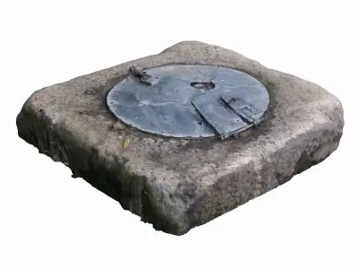 Water Well Low-poly 3D model