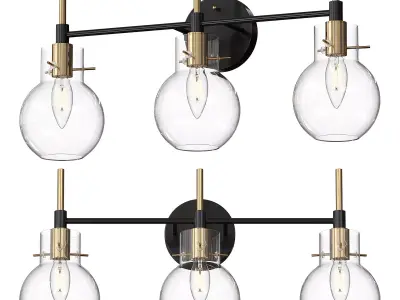 Satilla 3 Vanity Light 3D model