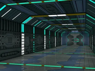 Sci Fi Corridor  3D model