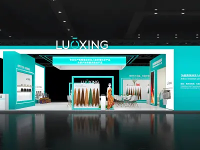 Booth Exhibition Stand Stall 10x15m Height 440cm 4 Open 3D model 3D model