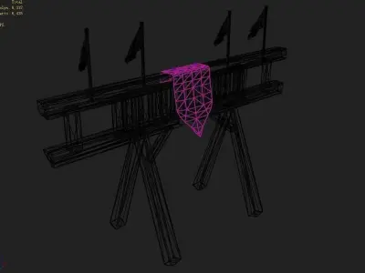 Game Gang Construction - Wood Shelf 3D model