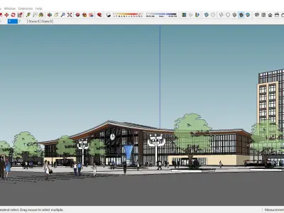 Sketchup Terminal C9 3D model