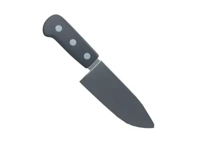 Kitchen Knife Emoji v1 004 Low-poly 3D model