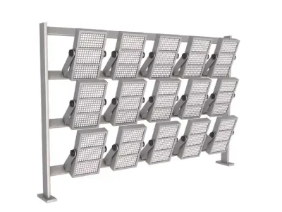 Stadium Lights Panel 3D model