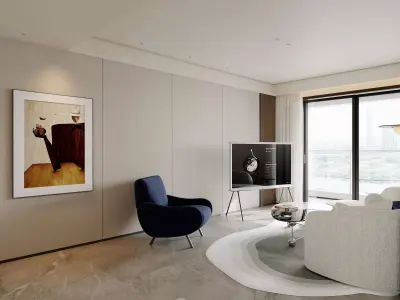 Modern living room 3D model