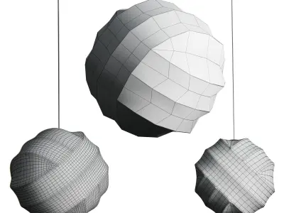 Turner Pendant Lamp Low-poly 3D model