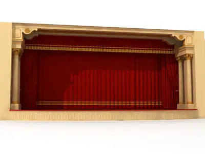 Theatre stage 3D model