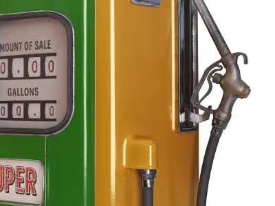 Vintage Gas Pump 3D model