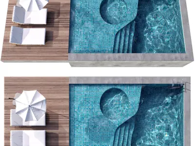 SWIMMING POOL NO96 A 3D model