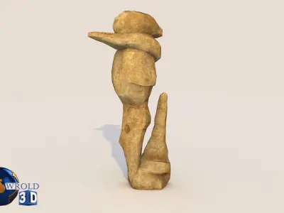 Desert Rock Collection Pack Lowpoly 3D Model Low-poly 3D model