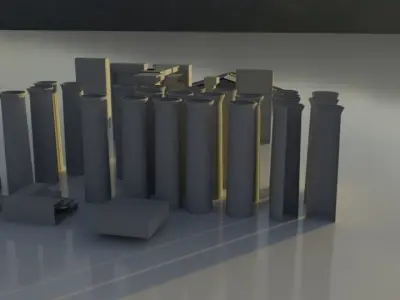 Modular Greek Roman Temple 3D model