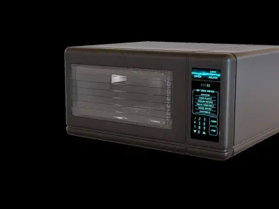CYBERPUNK COLLECTION MICROWAVE OVEN Low-poly 3D model