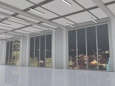 OFFICE ROOM  empty  INTERIOR 3D 3D model